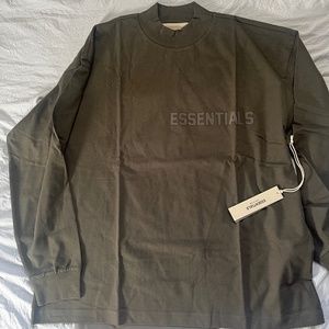 Essentials Long Sleeve Tee - Grey - Medium